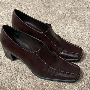 Franco Sarto Dark Brown 8.5W Elegant Loafers Office Business Professional